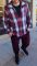 Фланелевая мужская рубашка красного цвета
