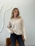 Свитшот свободного кроя бежевого цвета