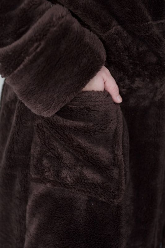 Халат махровый (Unisex) шоколадного цвета