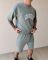 Мужской летний костюм в стиле casual streetwear цвета меланж