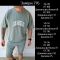 Мужской летний костюм в стиле casual streetwear цвета меланж